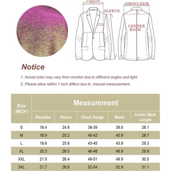 Men's Tuxedo Jacket Slim Fit Shawl Lapel Blazer Suit Jackets for Party Prom - Picture 6 of 7